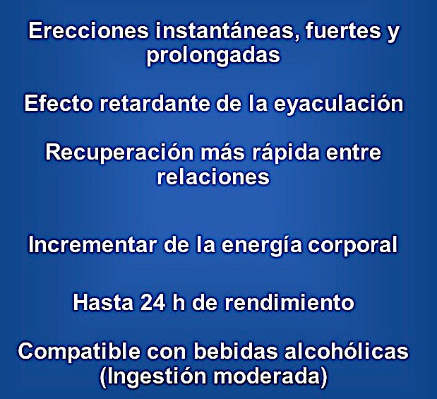 4 Tabletas Vigorizantes Poder Total Masculino Potenciador Natural DURA MÁS 2 piezas