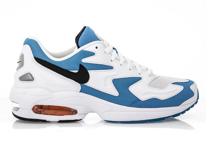 Tenis Nike Modelo Air Max 2 Light Color Blanco/Azul Para Dama