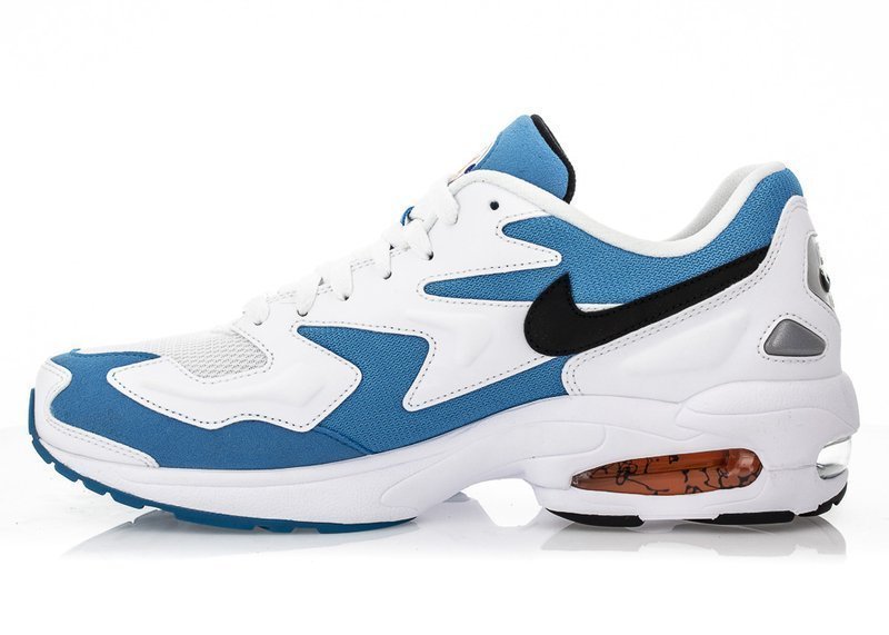 Tenis Nike Modelo Air Max 2 Light Color Blanco/Azul Para Dama