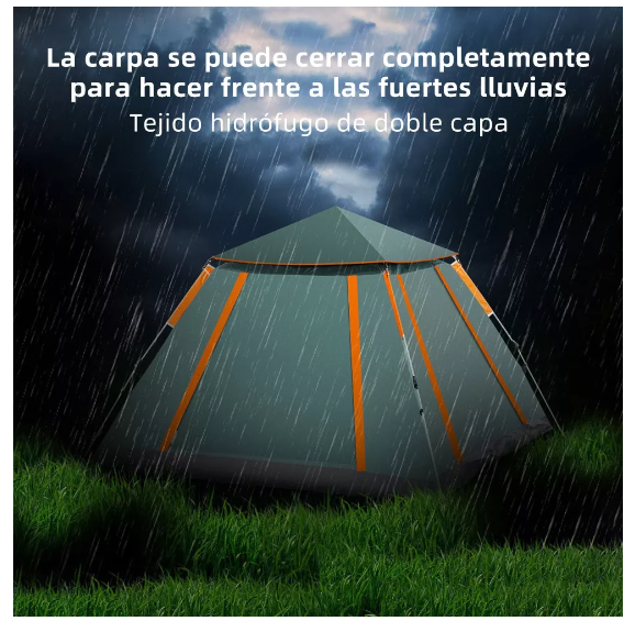 Tienda Casa Campaña Grandes Para Acampar 4-6persona215x215cm T