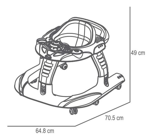 Andadera Para Bebe Prinsel Apolo 2 En 1 Andador Rojo