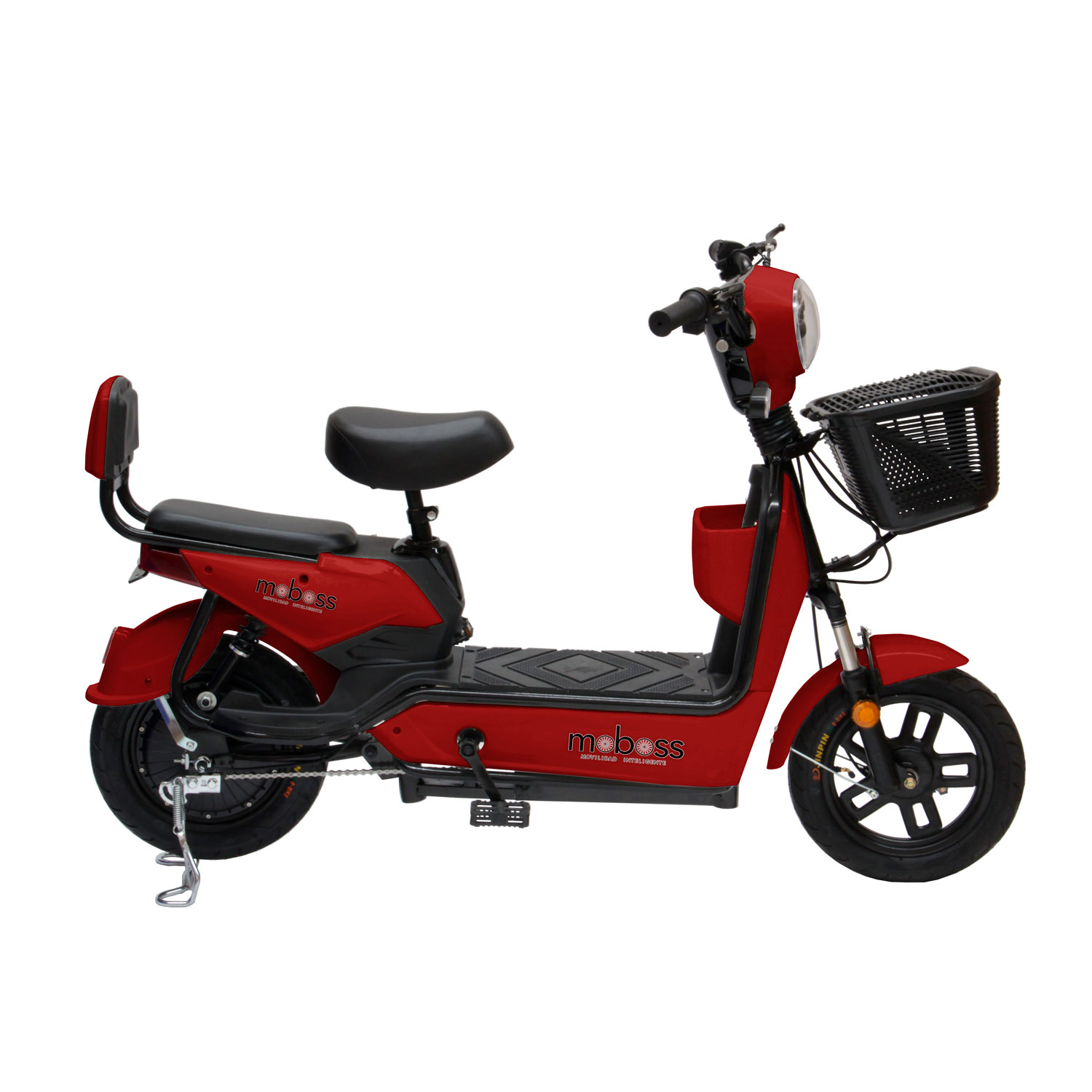 Bicicleta Eléctrica Urbana Moboss ZM400 Rojo 350W 25 km/h