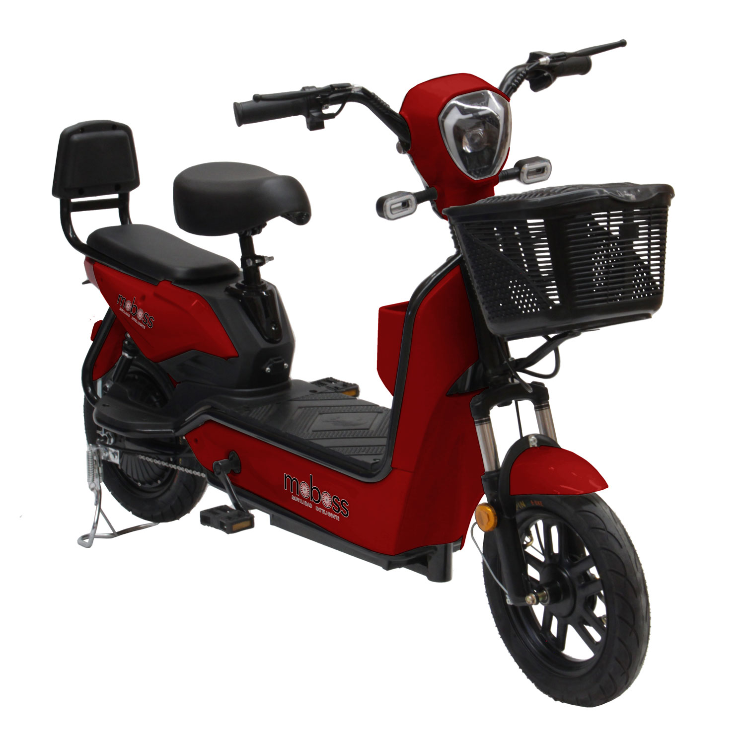 Bicicleta Eléctrica Urbana Moboss ZM400 Rojo 350W 25 km/h