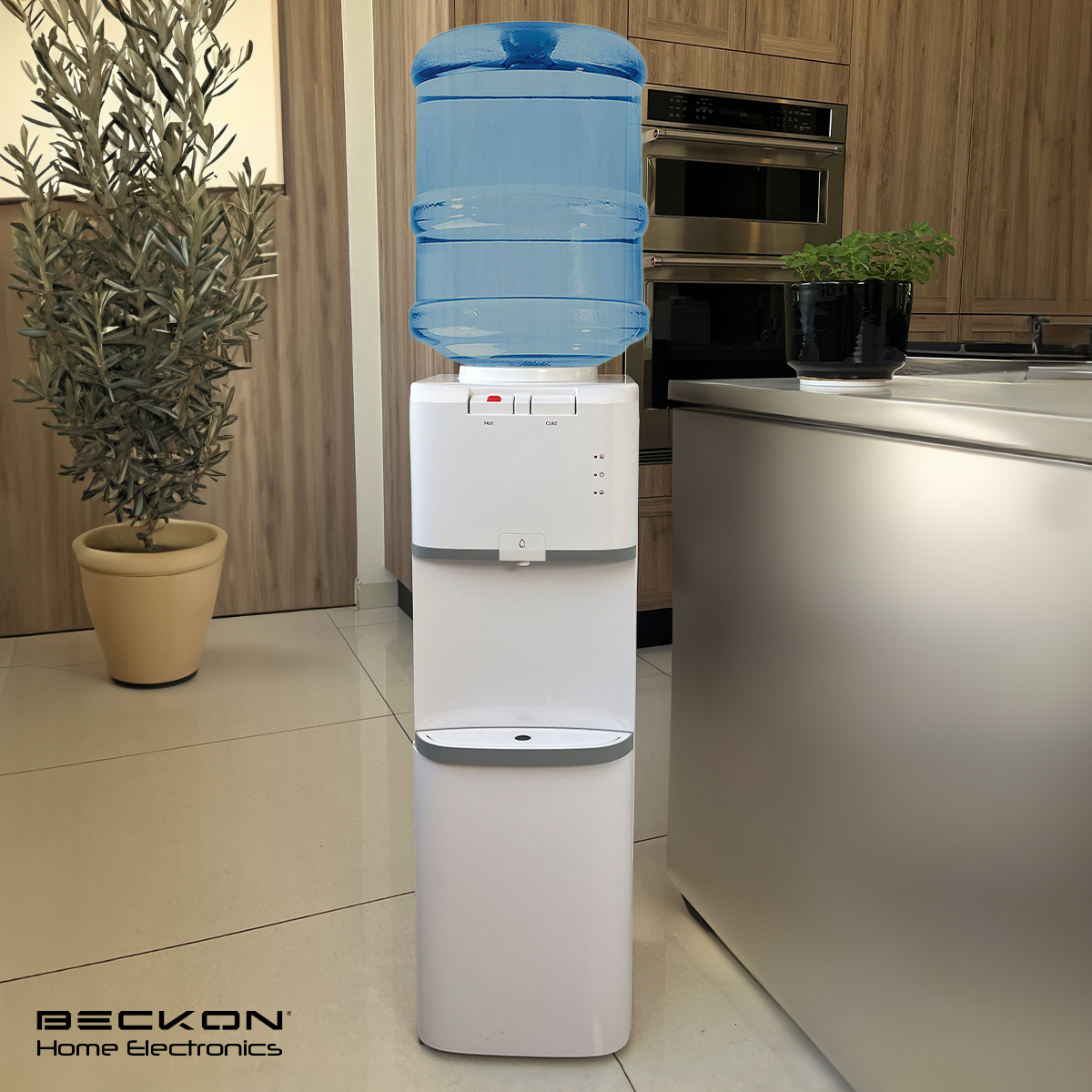 Dispensador de Agua garrafón despachador premium termoeléctrico 2 funciones Enfriador Calentador de Agua 2 tomas para garrafón de hasta 20L 127v Water dispenser Beckon