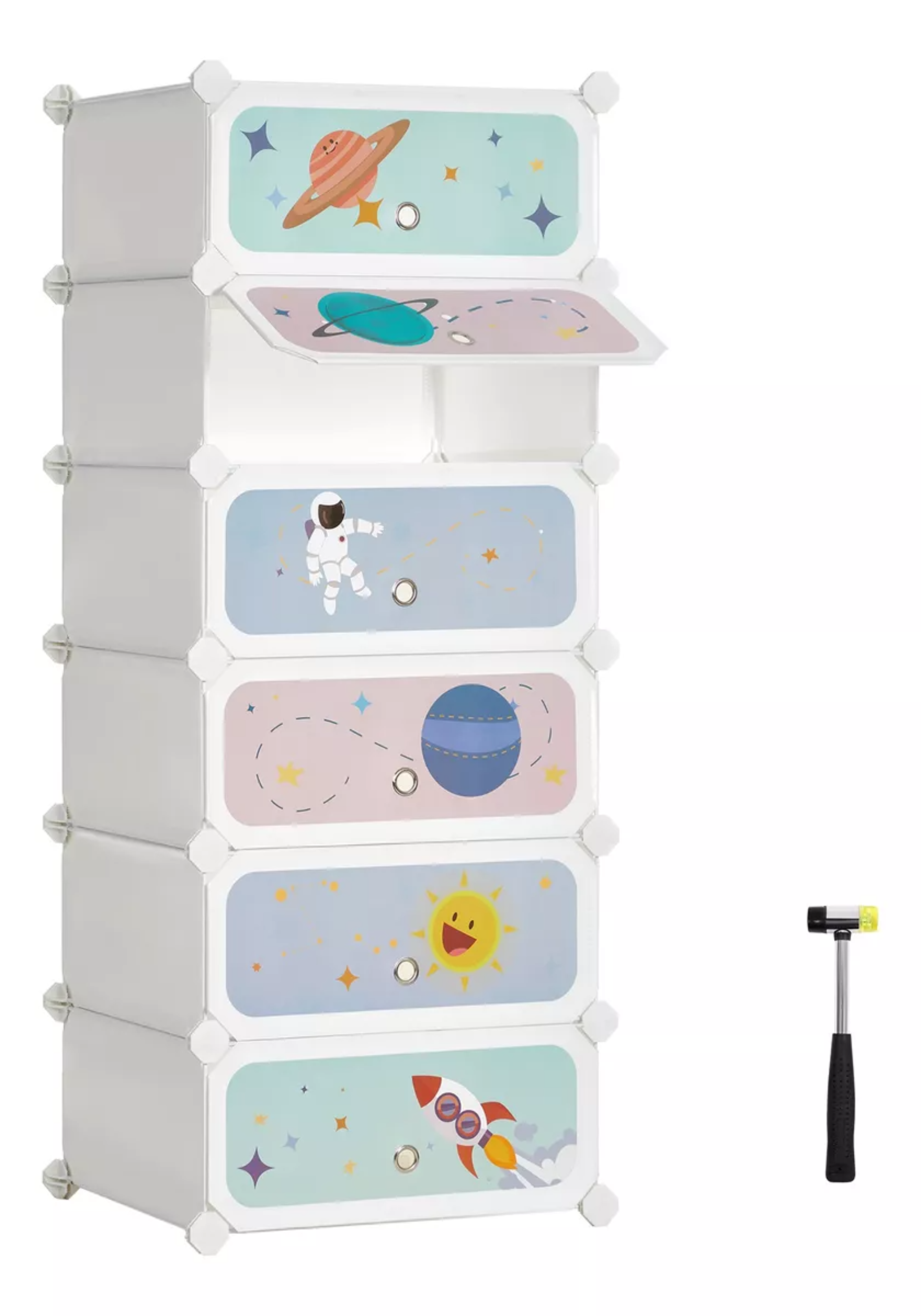 Estantería Modular Songmics Infantil De 6 Cubos Plástico