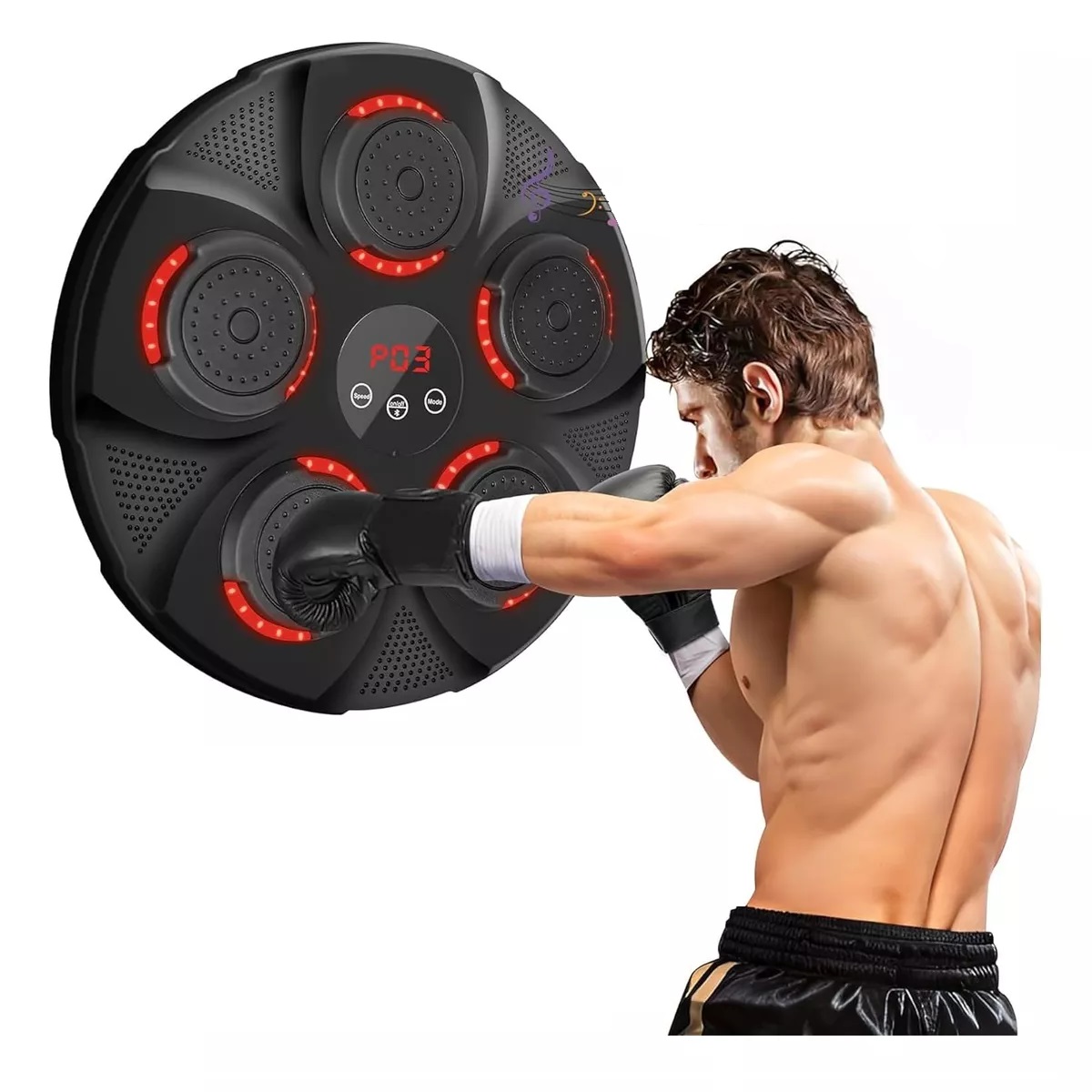 Máquina De Boxeo Con Música Bluetooth Inteligente Recargable