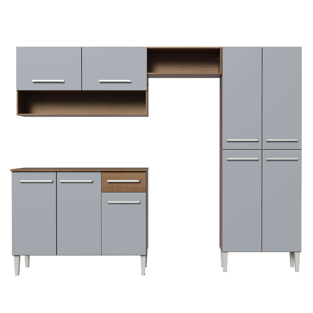 Cocina Integral Completa Modular Madesa Emilly Pop 229cm MG