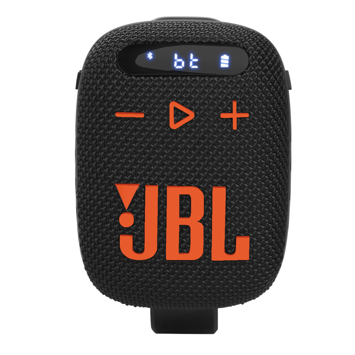 Bocina JBL Wind 3 Bluetooth SD Radio FM para Bicicleta Moto Negro/Naranja