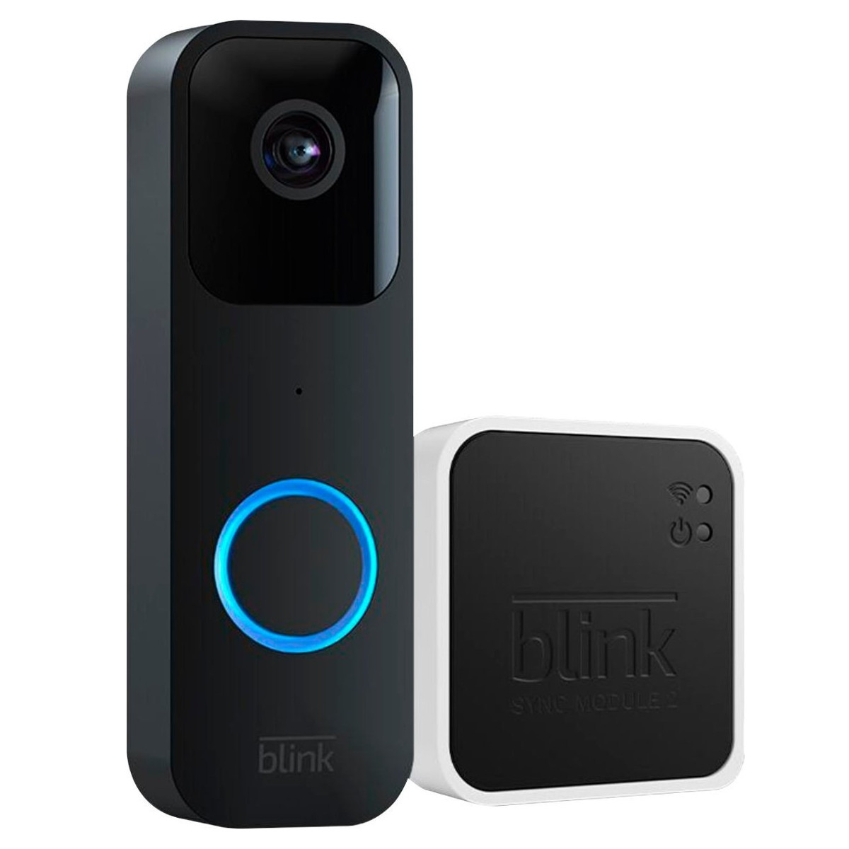 Timbre Blink Video Doorbell + Modulo Sync 2 Alexa Negro