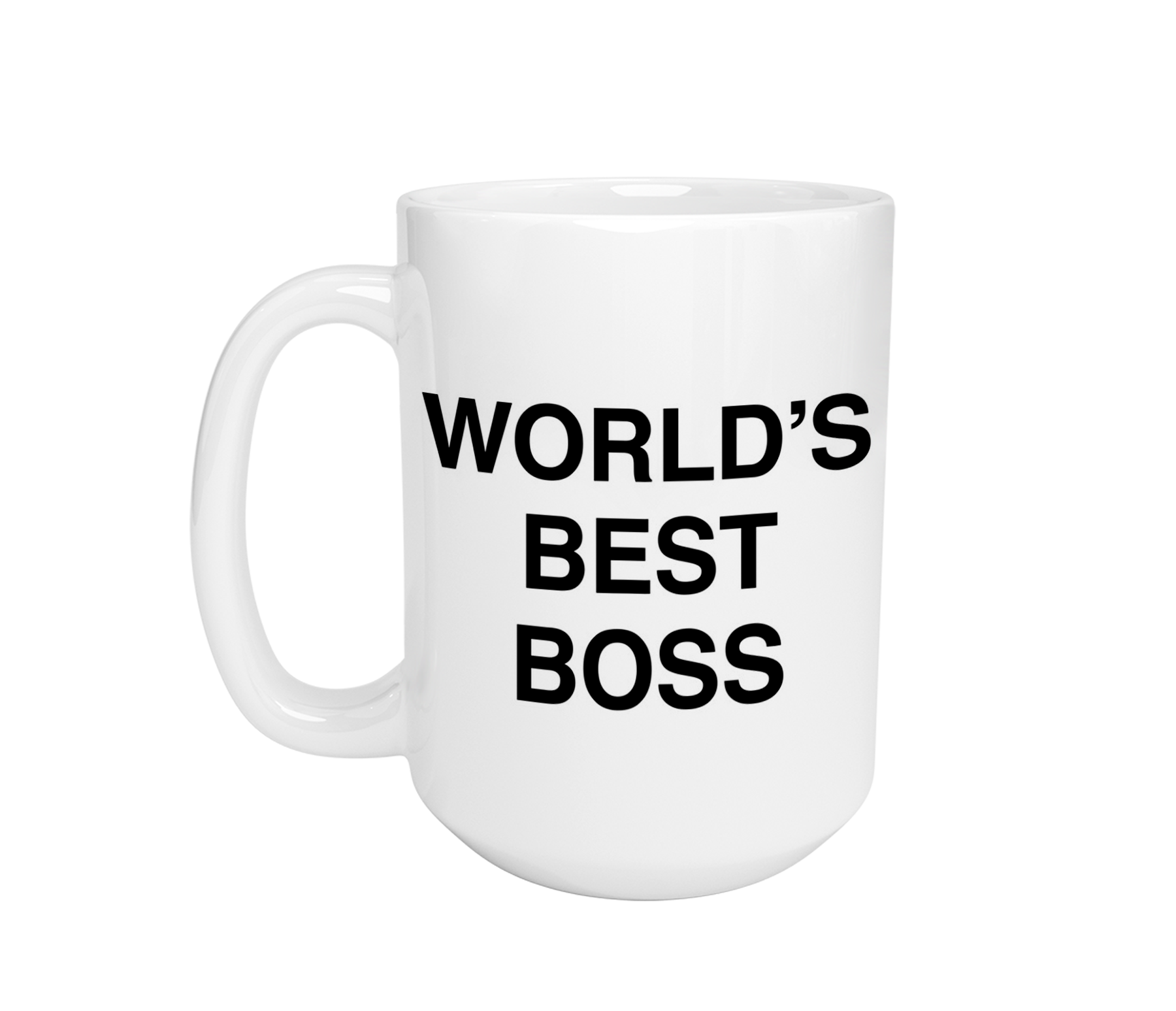 Taza Grande The Office World's Best Boss Dunder Mifflin | Frase meme | Taza grande | Cerámica Blanca 15 oz | Para Café o té