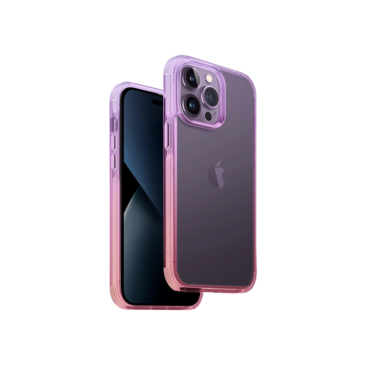 Funda Híbrida iPhone 14 Pro Combat Duo Rosa/Morado Uniq