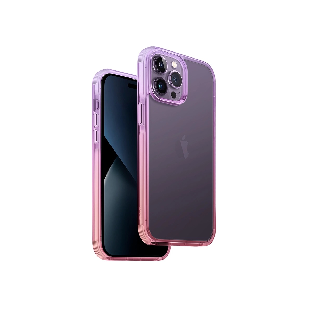 Funda Híbrida iPhone 14 Pro Max Combat Duo Rosa/Morado Uniq