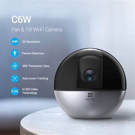 EZVIZ Cámara Seguridad IP 2K WiFi de interior 360° C6W 