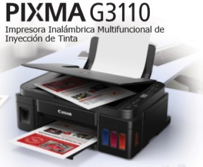 Multifuncional Canon Pixma G3110 Color Tinta Continua, Wifi