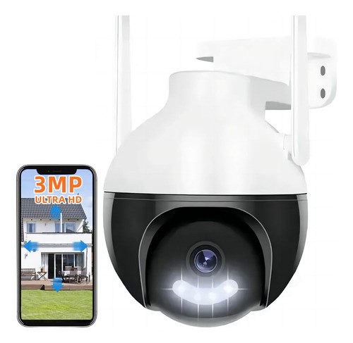 Cámara De Seguridad Exterior Inalámbrica Wifi Hd 360° Alarma