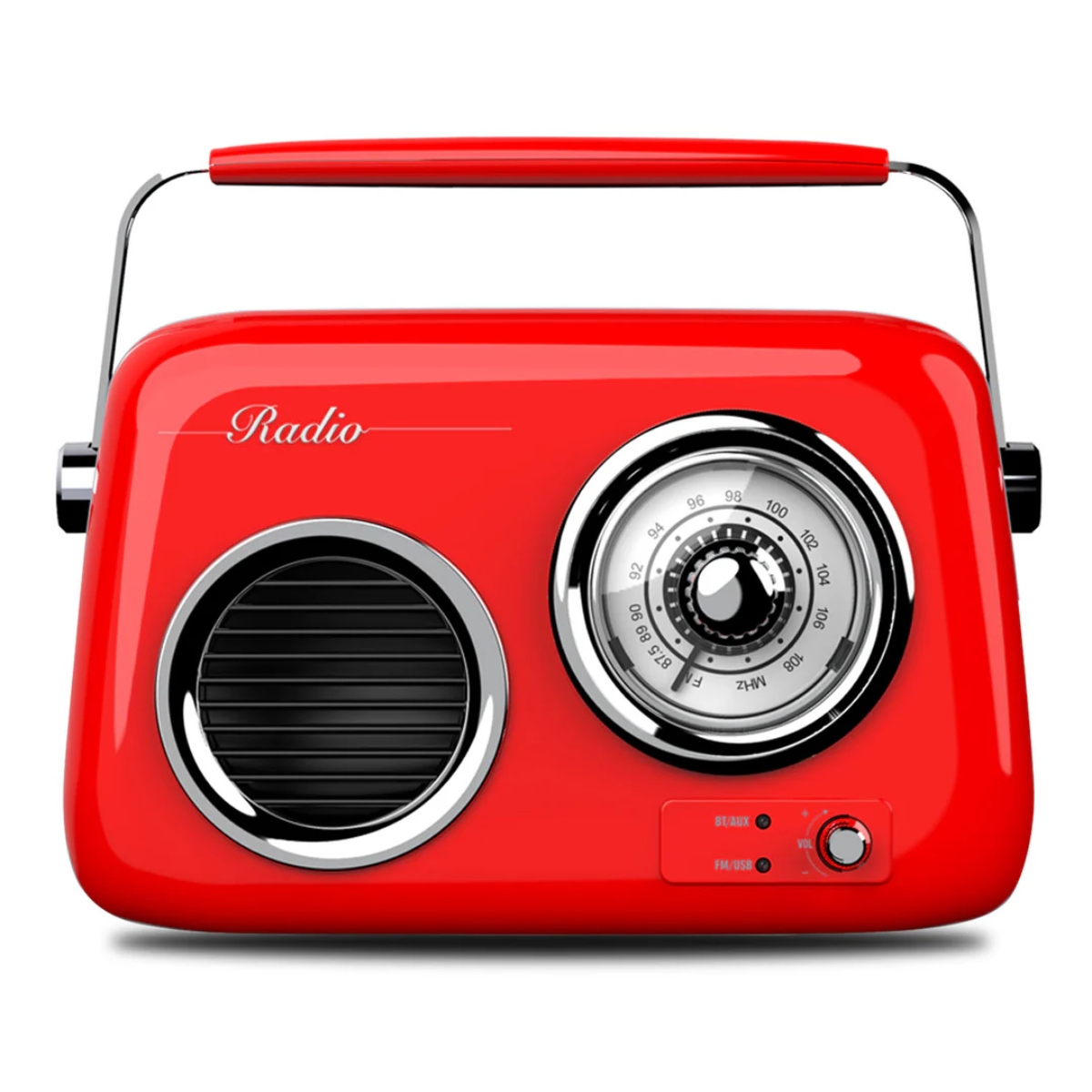 Radio Bocina Retro Select Sound BT1010R Portátil Bluetooth Rojo ENDY