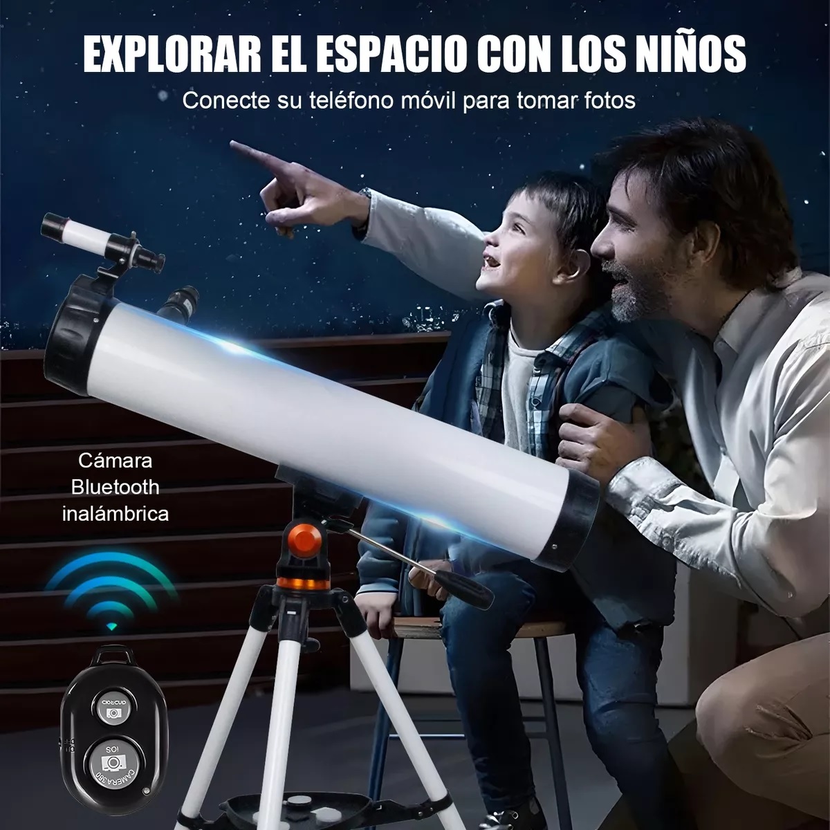 Telescopio Astronómico Hd 35x-525x 114/700mm Reflector