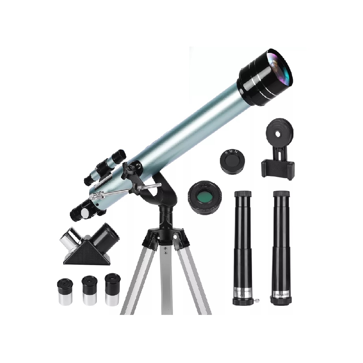 Telescopio Astronómico Profesional 60/700mm Monocular 525x