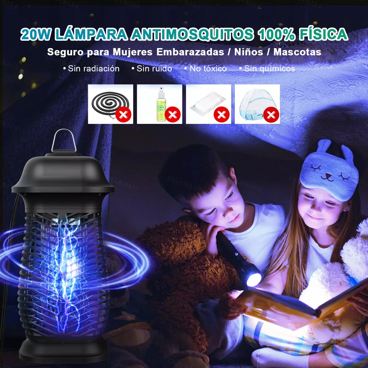 Lámpara Antimosquitos Insectos 20w