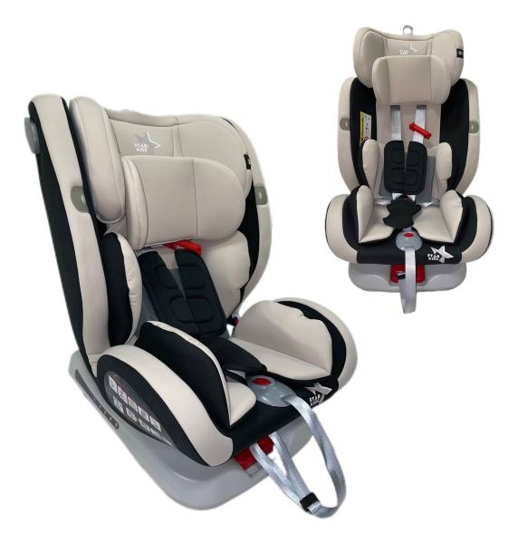 Autoasiento Para Bebé Starkids Centauro 360° Con Isofix Gris