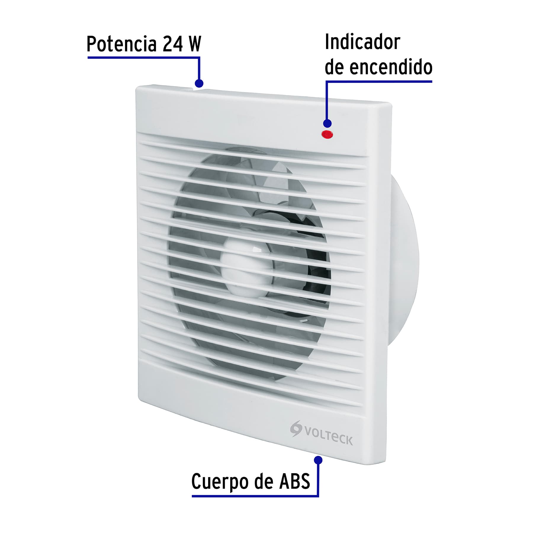 EXTRACTOR DE AIRE 6P COLOR BLANCO