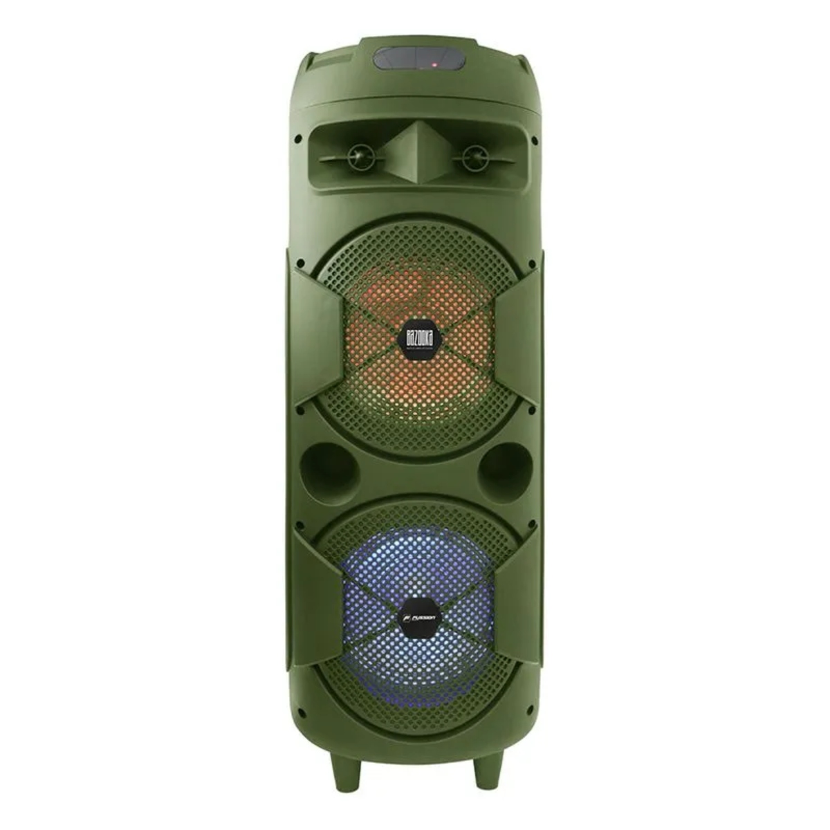 Bafle Amplificado Fussion PBS-2X8004GR 2X8" Bazooka 40,000W Verde ENDY5