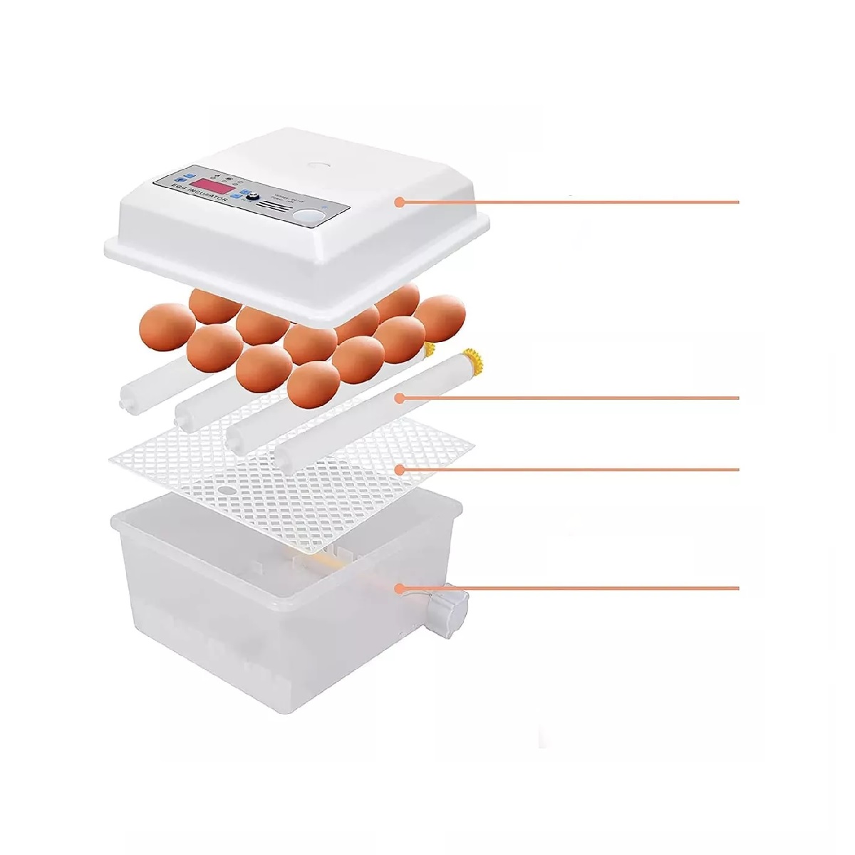Incubadora 16 Huevos Automatico De Pollos Y Aves Corral