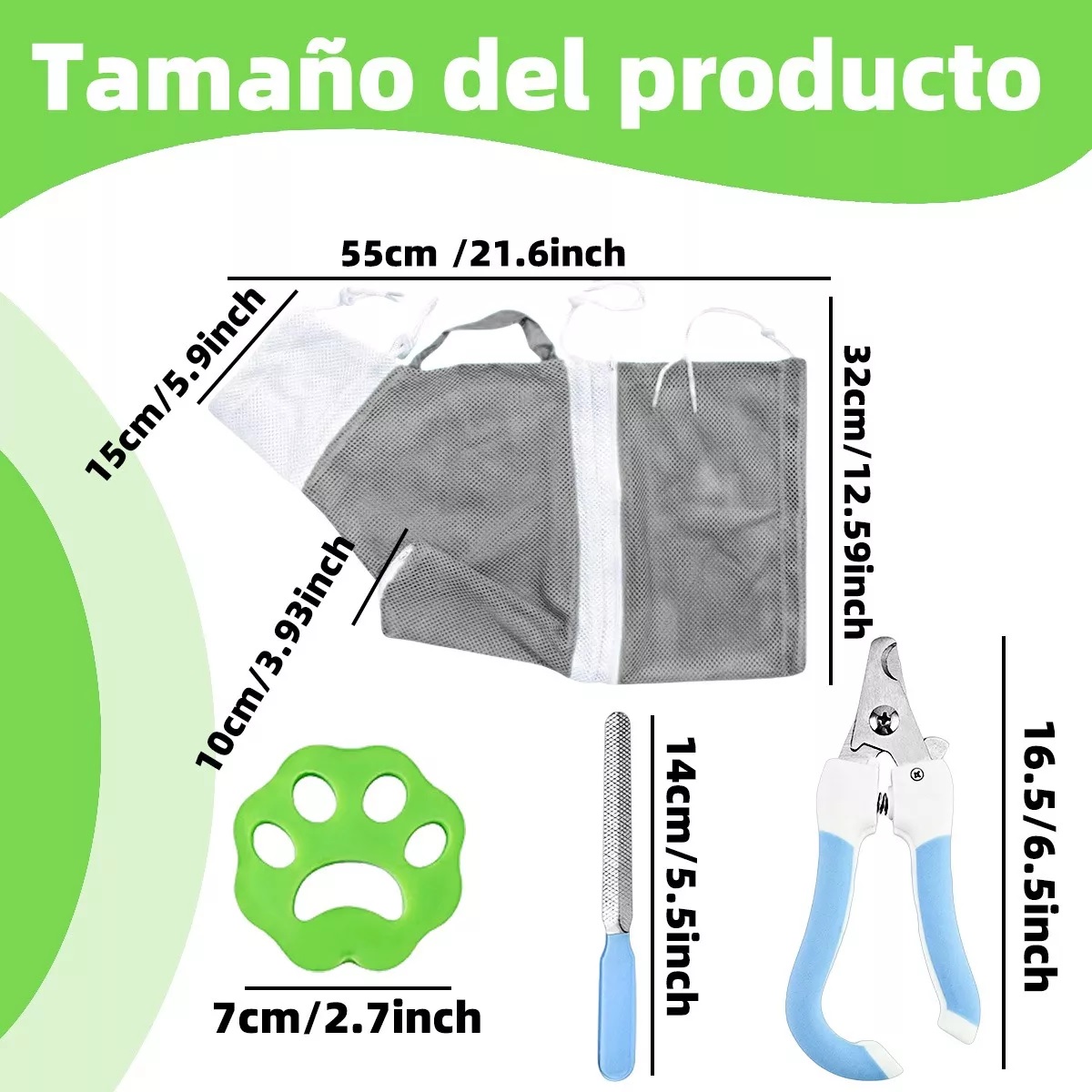 Bolsa Para Bañar/corte Uña Gato Bolsa De Baño Para Mascotas Gris