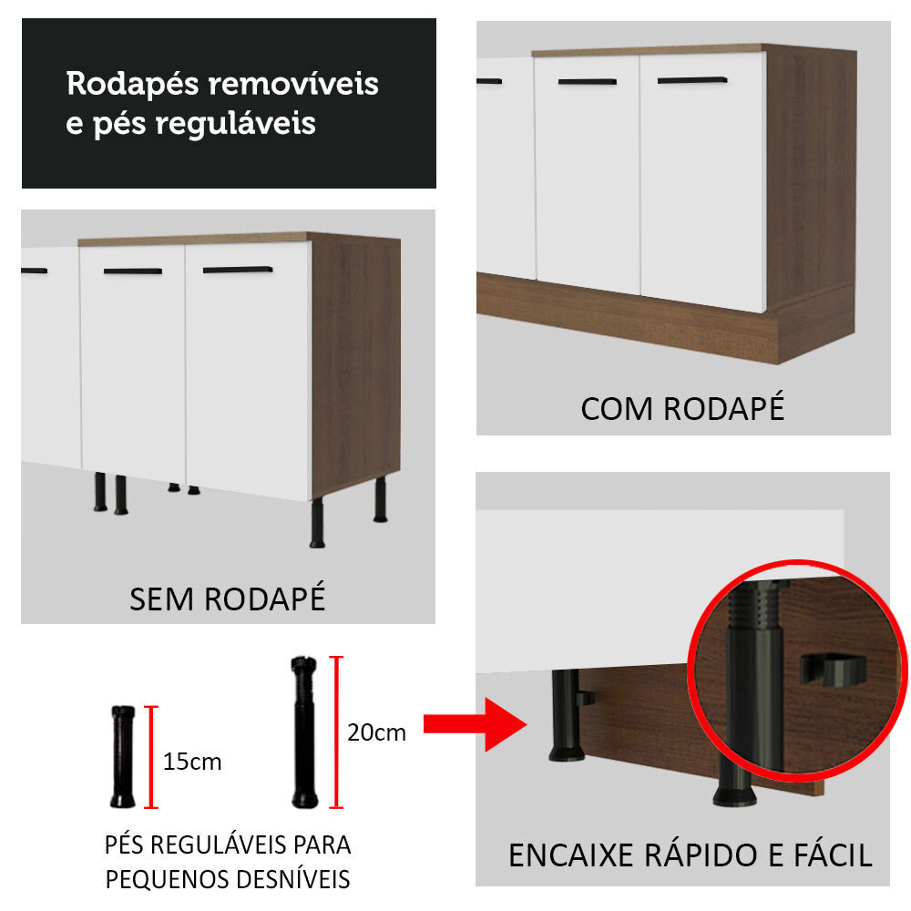 Cocina Integral Completa Modular Madesa Agata 399cm MB 01