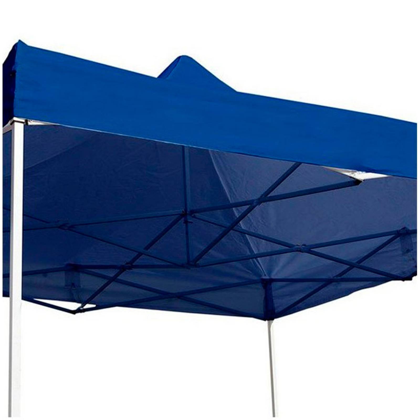 Carpa 3x3 Toldo Plegable Reforzado Impermeable  Lona Azul Jardin Exterior