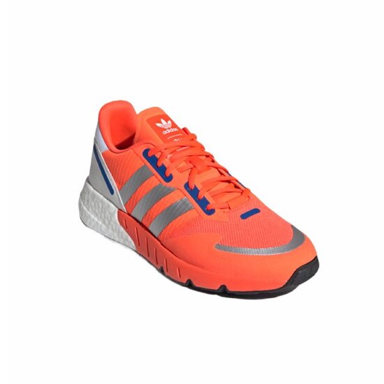 Tenis Adidas Modelo ZX 1K Boost Color Naranja/Plata Para Caballero