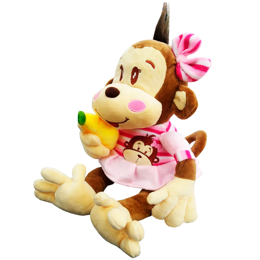 Peluche Generico Changuita Rosa 40cm