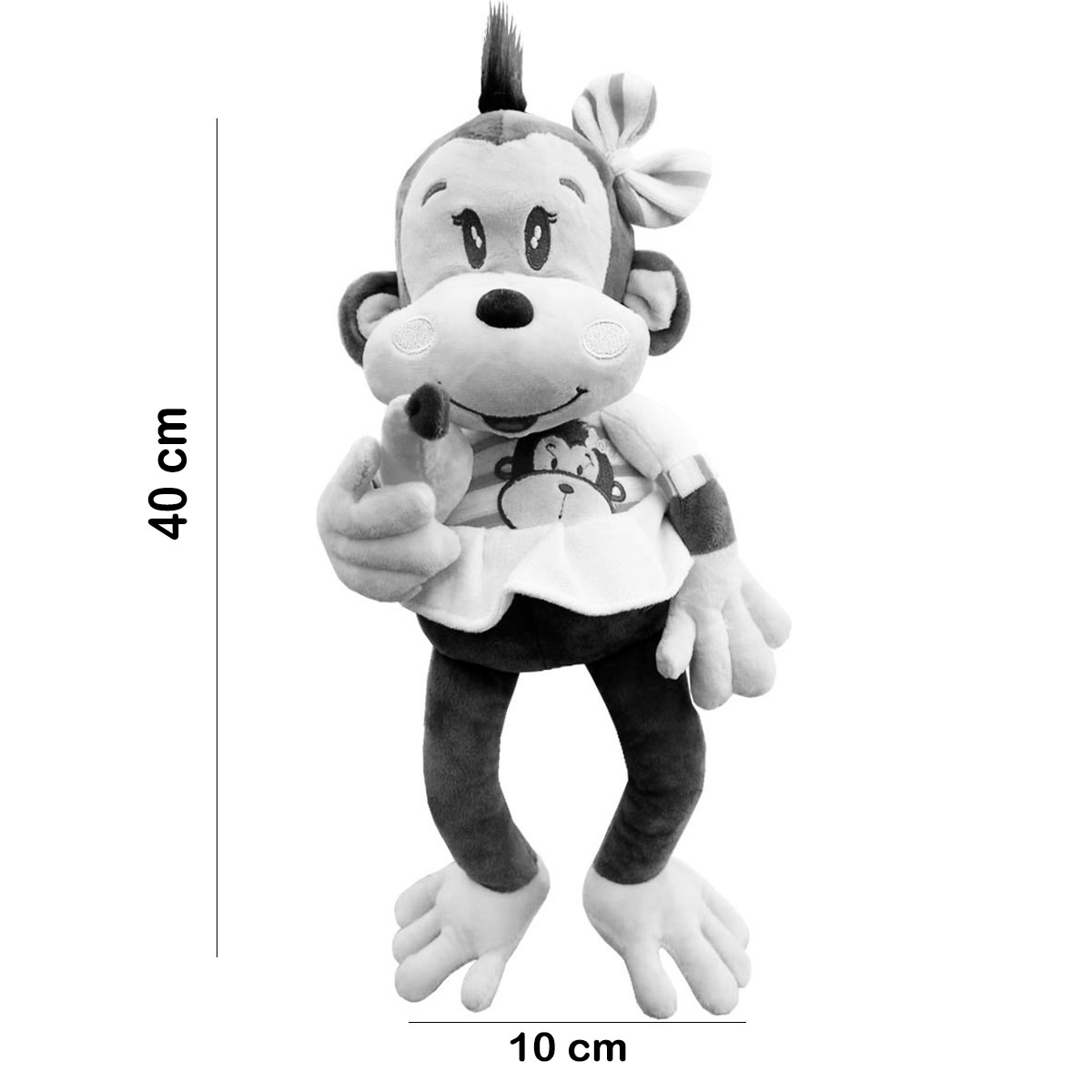 Peluche Generico Changuita Rosa 40cm