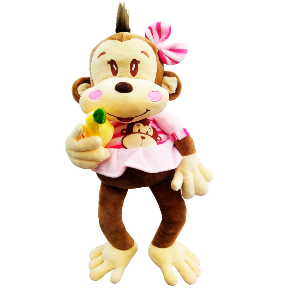 Peluche Generico Changuita Rosa 40cm