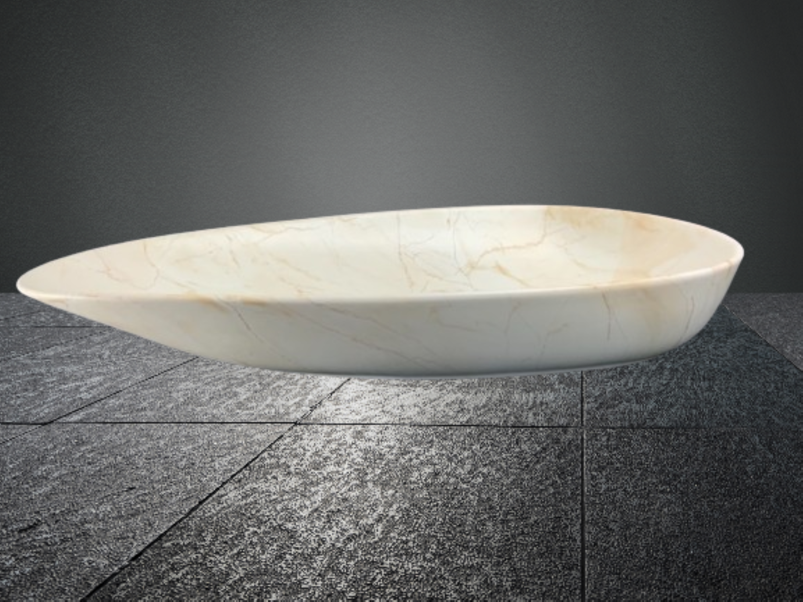 Lavabo Cerámico para Baño TE, acabado marmoleado en tono café. De sobreponer, con diseño europeo ideal para todo tipo de baños. Dimensiones 75.0 x 42.5 x 13.0 cms. (base x altura x profundidad)