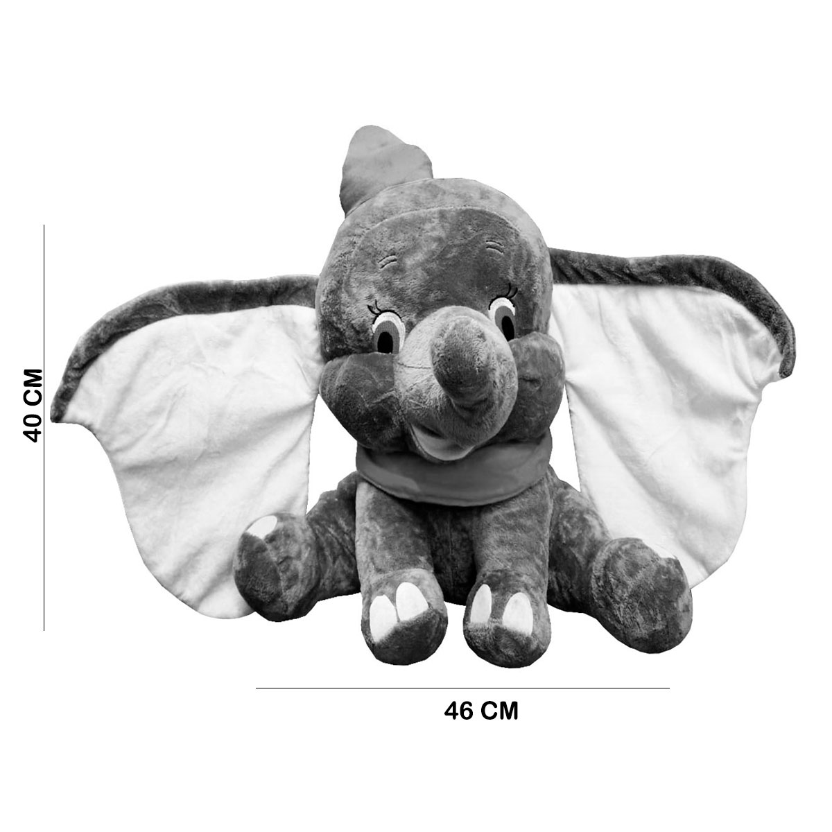 Peluche Generico Dumbo Gris 40 cm