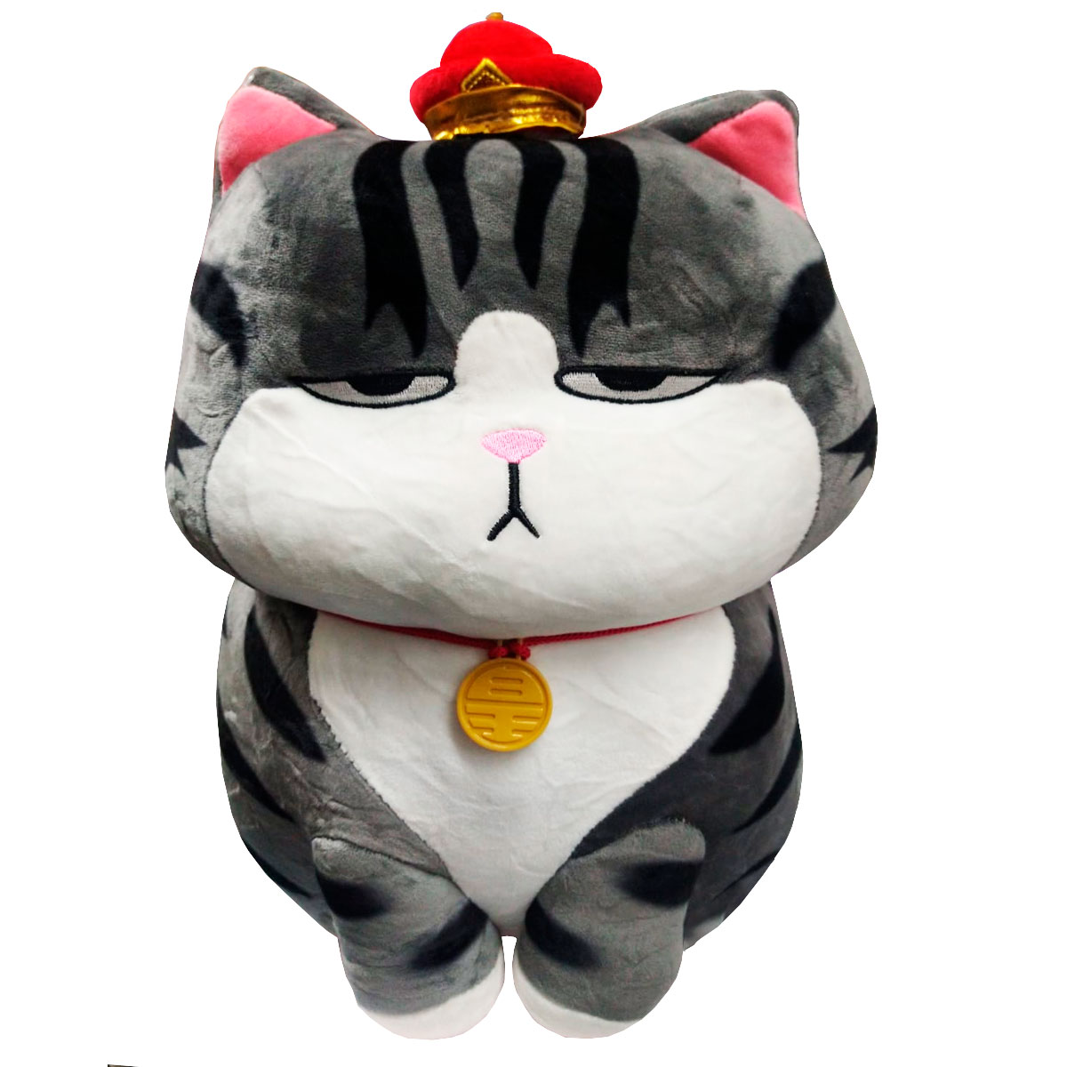 Peluche Generico Lucifer Rey Gris 32 cm