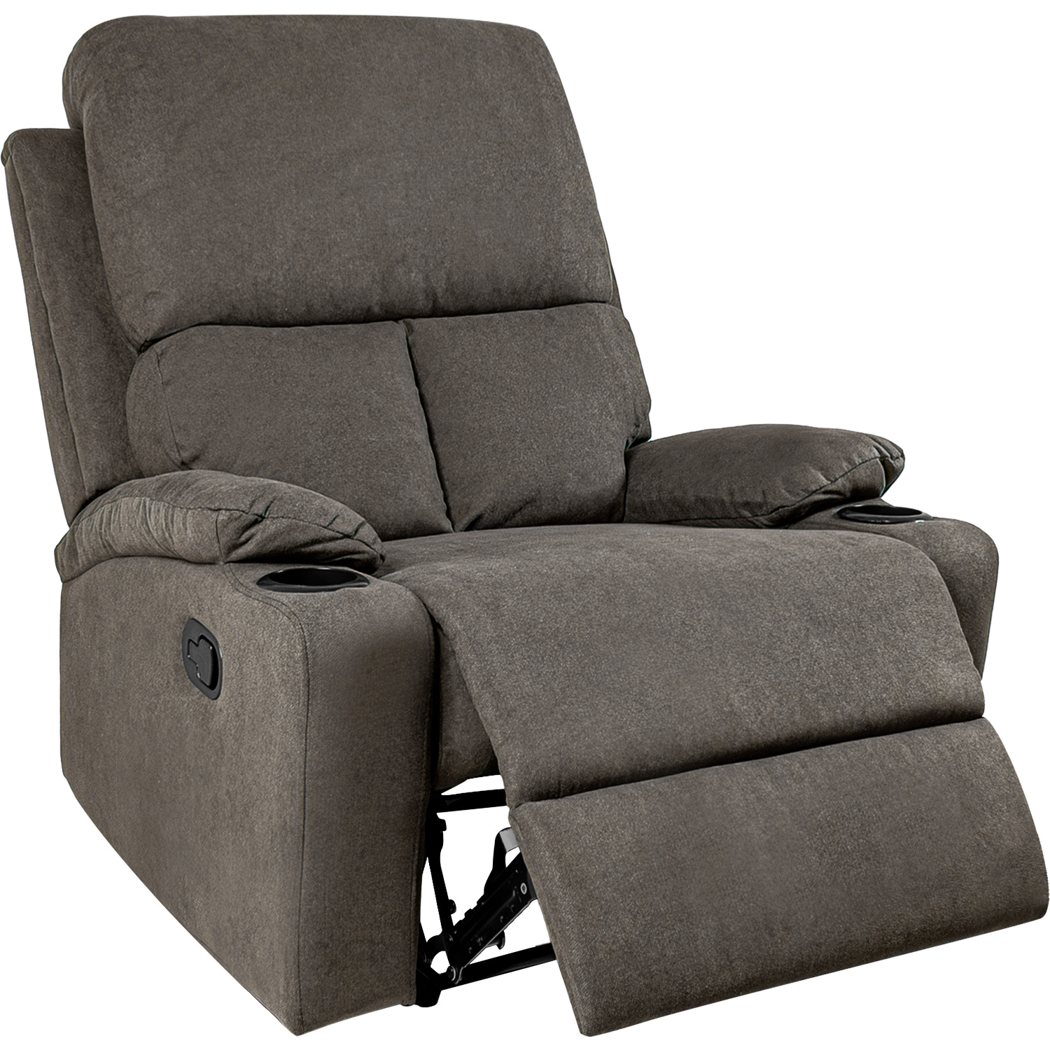 Sillón Reclinable Reposet Moderno Minimalista Sala Gris