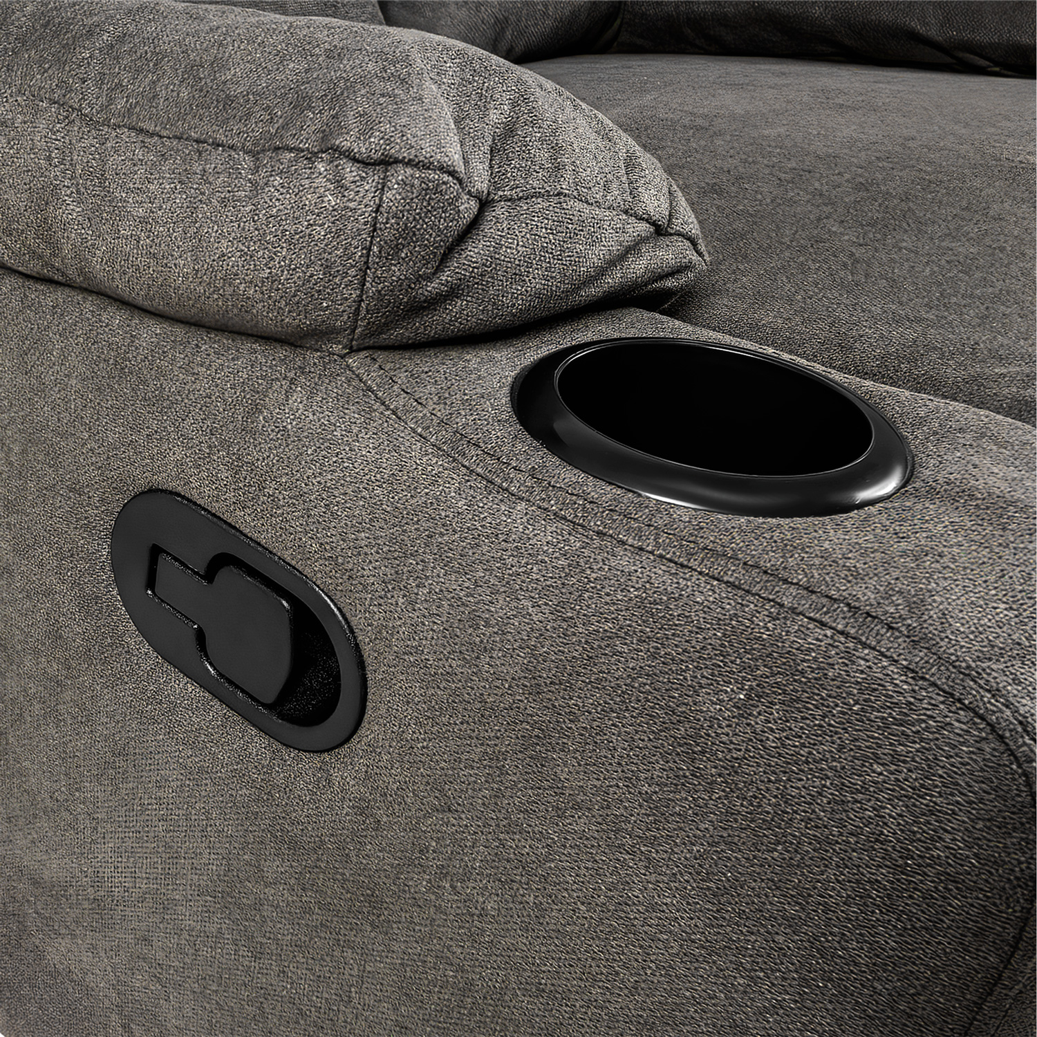 Sillón Reclinable Reposet Moderno Minimalista Sala Gris