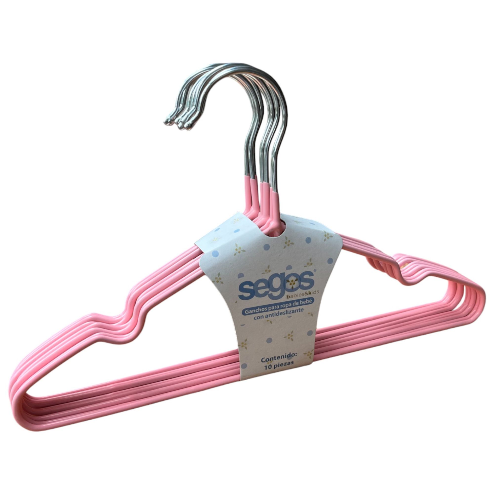 Gancho Para Bebé Infantil con Antideslizante 20 Piezas - Rosa