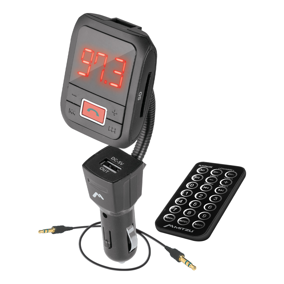 Transmisor Fm Mitzu Bluetooth, Manos Libres Fmt-7030