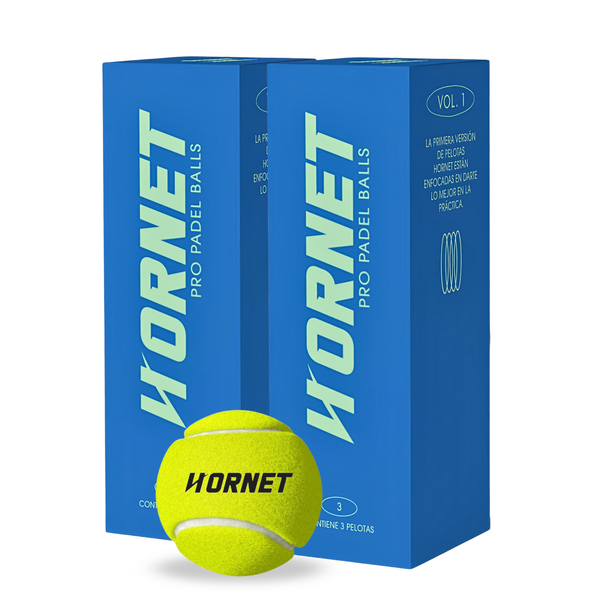 Pelotas De Padel Tenis Pro Hornet Padel Sin Presión Bolas