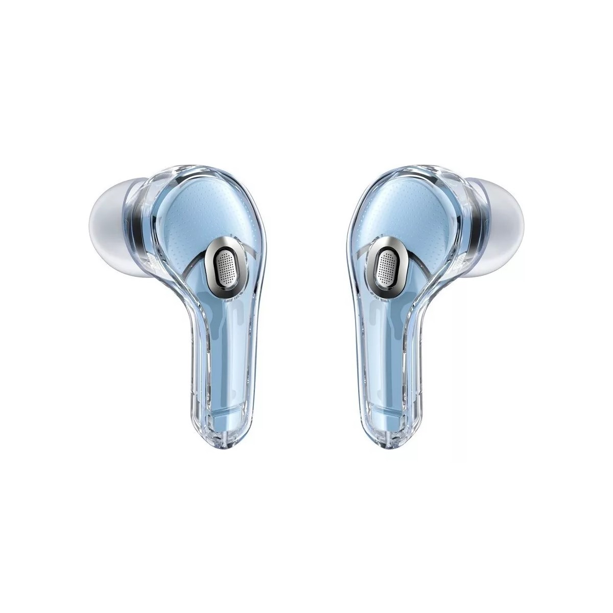 Audífonos azul audio inalámbricos Bluetooth diadema deportivos juegos manos libres táctil led luz