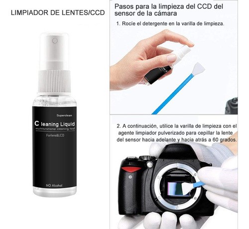 Kit De Limpieza Profesional Para Cámaras Réflex Digitales