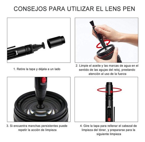 Kit De Limpieza Profesional Para Cámaras Réflex Digitales