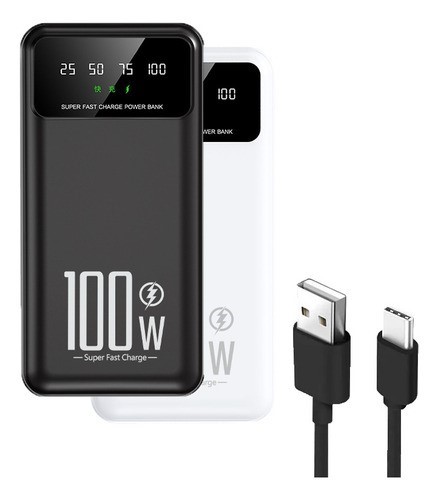Power Bank SAIVIEK KJ-K70 20000mah Batería Externa 20W Carga Rapida  negra