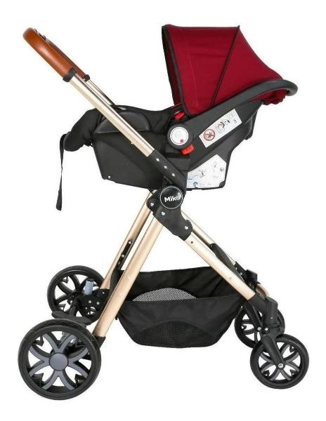 Carriola Infanti Mike Portabebe Base De Carro Vino