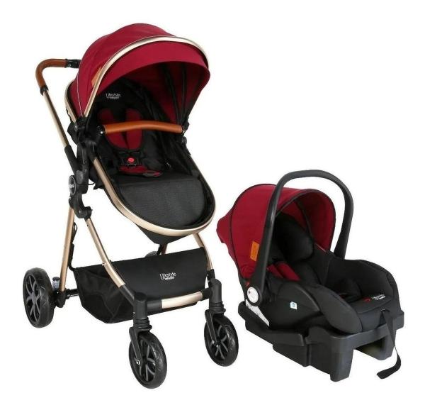 Carriola Infanti Mike Portabebe Base De Carro Vino