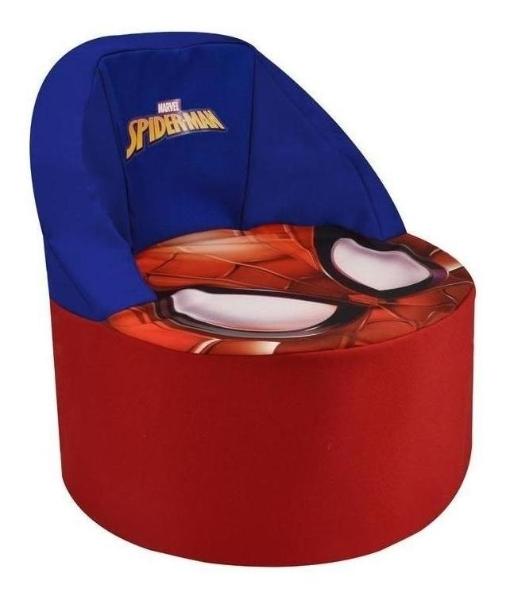 Sillon Infantil Redondo De Espuma Disney Spider Man