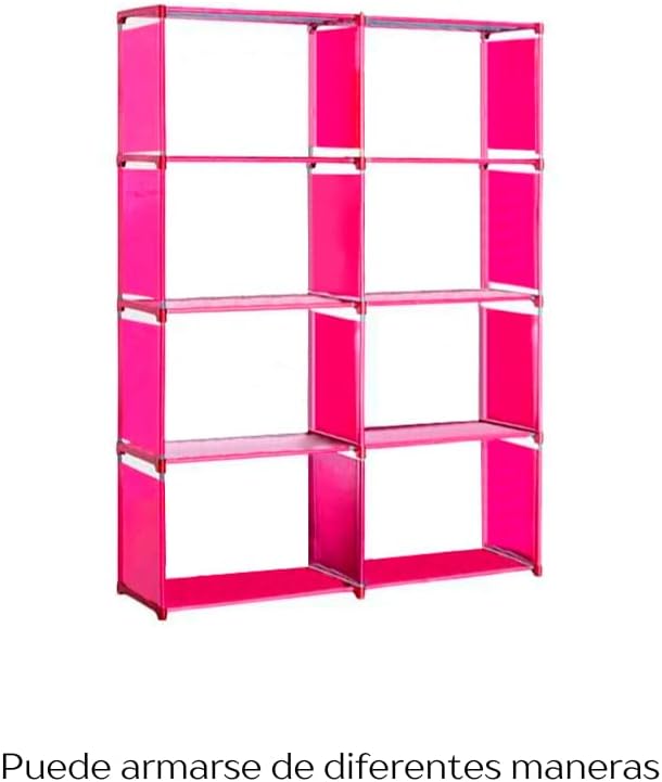 Ilios Innova | Organizador de Almacenamiento con 9 Cubos, Construcción de Tubo de Acero y Tela Impermeable, Ideal para Ropa, Zapatos, Libros y Más